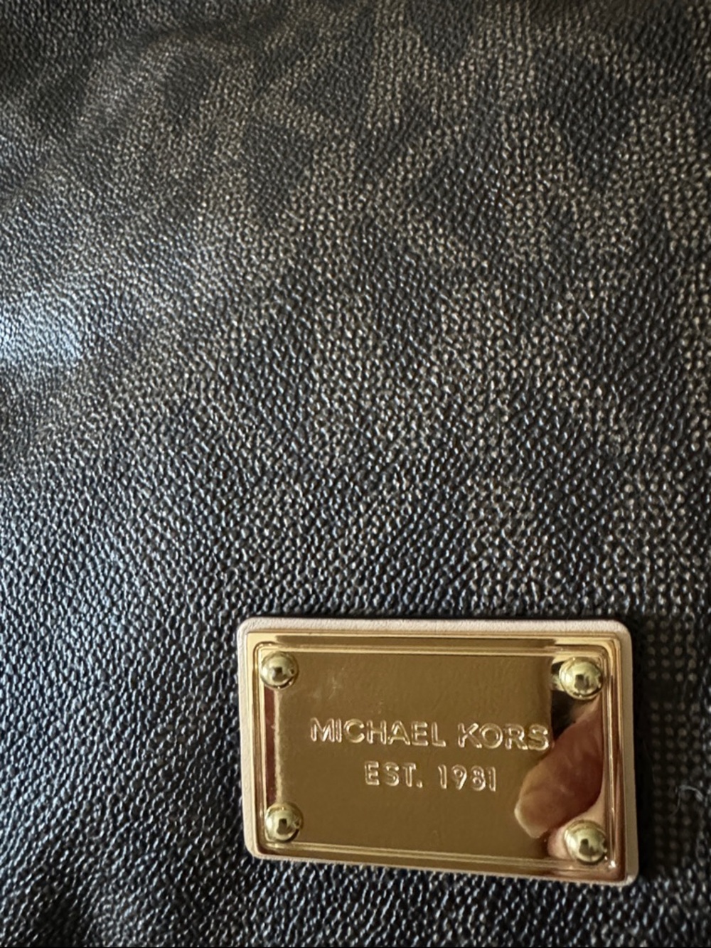 Michael Kors Jet Set Brown MK Signature Coated Canvas Crossbody Messenger Bag - Picture 5 of 11